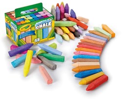 Crayola stoepkrijt buiten - 48 stuks kleurrijk speelplezier