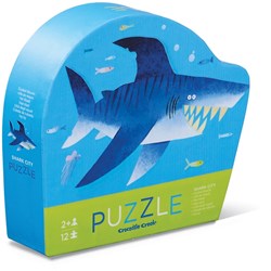 Crocodile Creek mini puzzel Haai - 12 stukjes