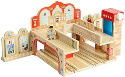 BigJigs speelgoed treinstation Grand Central Station karton