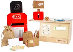BigJigs houten postkantoor speelset - educatief rollenspel speelgoed