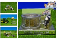Kids GLOBE Voederring boerderij speelgoed met koe 1:32 schaal