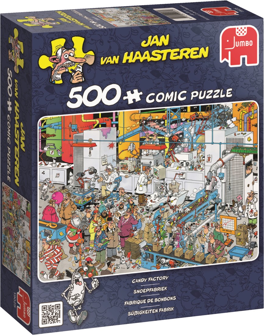 Trottoir eetbaar Laboratorium Jumbo puzzel Jan van Haasteren Snoepfabriek - 500 stukjes