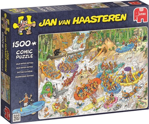 Jumbo puzzel Jan van Haasteren Wild Water Raften - 1500 stukjes