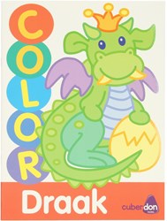 Mondikaarten kleurboek draak - kleurplezier voor kinderen papier