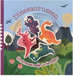 Mondikaarten kartonboek dino's interactief peuterboek met figuurtjes