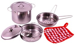 Home en Keuken Home+kitchen stalen pannenset 27490