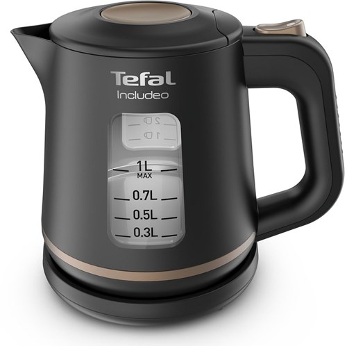 Tefal waterkoker Includeo ergonomisch 1L zwart - keukenapparaat