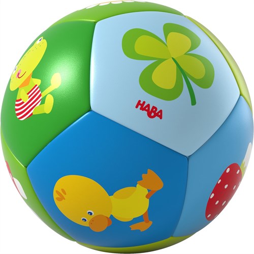 Haba babybal geluksbrenger - zachte speelbal voor baby's 11 cm