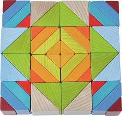 Haba bouwstenen Blokkenmozaïek 3D houten speelgoed creatief
