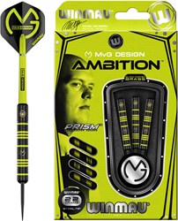 Winmau dartpijlen Michael van Gerwen Ambition 22g brass zwart-groen