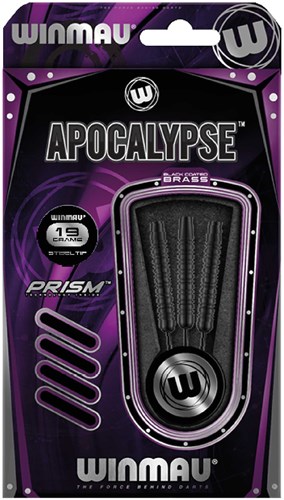 Winmau darts set steeltip 19 gram zwart met Prism flights