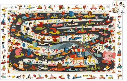 Djeco observatiepuzzels Car rally-2