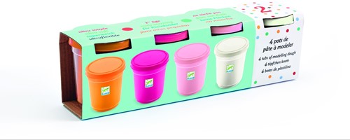 Djeco kleien 4 tubs of play dough, Sweet