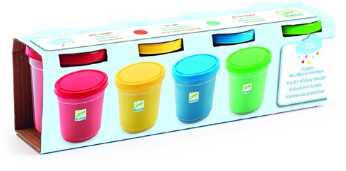 Djeco kleien 4 tubs of play dough