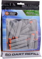 Tack Pro foamdarts navulling universeel grijs oranje 50 stuks