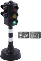 Kids GLOBE stoplicht speelgoed met licht en geluid 12cm verkeerslicht-3