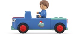 Toddys speelgoedauto Mio Mounty met beweegbare figuur en vliegwielmotor