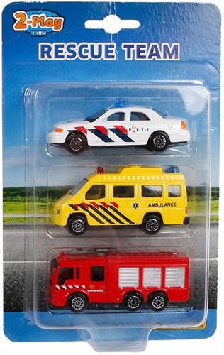 Die-Cast 112 voertuigen speelgoedauto's 3 stuks hulpdiensten met metaal-2