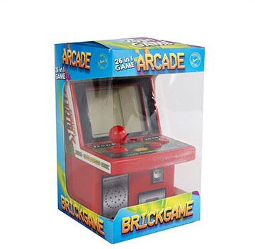 Mini arcadekast retro spelcomputer met 26 spelletjes speelgoed