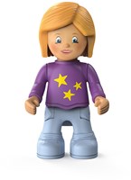 Toddys speelgoed vliegtuig Conny Cloudy met beweegbare figuur en vliegwielmotor-3