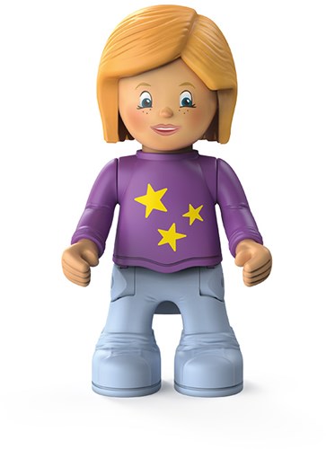 Toddys speelgoed vliegtuig Conny Cloudy met beweegbare figuur en vliegwielmotor-3