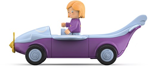 Toddys speelgoed vliegtuig Conny Cloudy met beweegbare figuur en vliegwielmotor