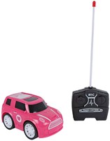 Bestuurbare auto Roadstar RC roze speelgoedauto 27Mhz 13,5cm-2