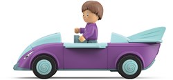 Toddys speelgoedauto Jim Jumpy met beweegbare figuur en vliegwielmotor