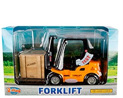 Die-cast vorkheftruck speelgoed met licht en geluid 14cm - heftruck