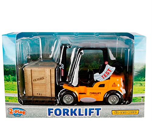 Die-cast vorkheftruck speelgoed met licht en geluid 14cm - heftruck