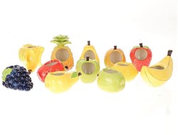 HBX natural living bloempot fruit keramiek kleurrijk plantenvaas