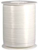 Twisk cadeau lint wit 500 meter - krullint polyband 5 mm breed