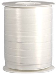 Twisk cadeau lint wit 500 meter - krullint polyband 5 mm breed