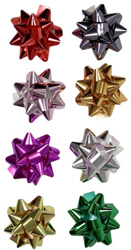 100 sterrenbogen metallic ass. 13mm.13110