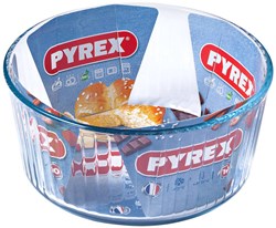 Pyrex glazen soufflévorm 21 cm transparant ovenbestendig bakvorm