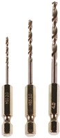 Kids at Work boorbits set klein - 3 stuks voor kinderen