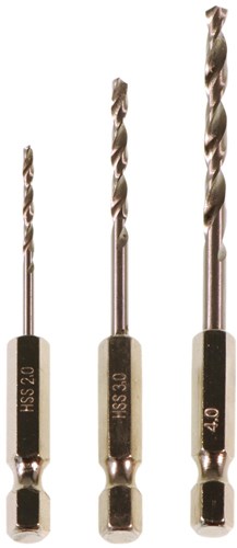 Kids at Work boorbits set klein - 3 stuks voor kinderen