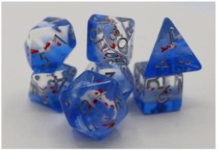 Foam Brain Games dobbelstenen set Koi Pond voor RPG spellen