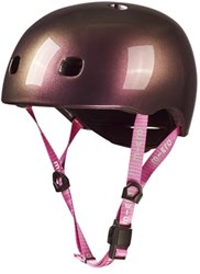 Micro kinderhelm fiets step Deluxe Neochrome Pink met LED-licht