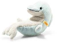 Steiff pluche Denny dolphin, light blue - 32 cm