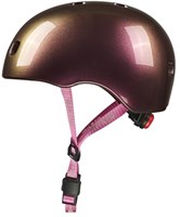 Micro kinderhelm fiets step Deluxe Neochrome Pink met LED-licht-2