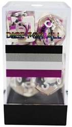 Foam Brain Games dobbelstenen Demisexual Flag RPG set - kleurrijk spelplezier