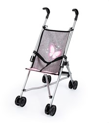 Bayer Chic 2000 poppenbuggy grijs - stevige kinderwagen voor poppen