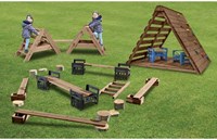 Cosy houten speelset Simply Sturdy Steps 4-delige set buiten-2