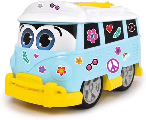 Dickie speelgoedbus Sunny Surfer 25 cm met stickers - Volkswagen busje-2