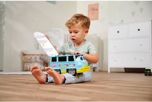 Dickie speelgoedbus Sunny Surfer 25 cm met stickers - Volkswagen busje-3