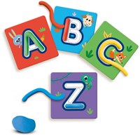 Ses alfabet klei set - leer het ABC met boetseerklei en kaarten-3