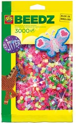 Ses Strijkkralen glitter mix - 3000 stuks - creatieve kralen set