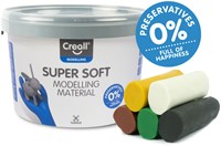 Creall klei Safari kleuren - Supersoft boetseerklei 1750gr voor kinderen