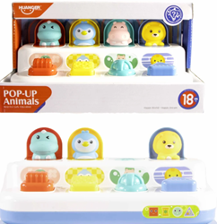 Kidsfun baby pop up dieren interactief speelgoed kleurrijk